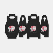 Rode harten gebonden met wit lint voor bruiloften bedankdoosjes (Uitgevouwen)