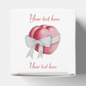 Rode harten gebonden met wit lint voor bruiloften bedankdoosjes (Bovenkant)