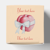 Rode harten gebonden met wit lint voor bruiloften bedankdoosjes (Bovenkant)