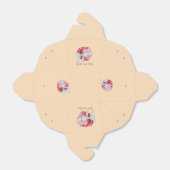 Rode harten gebonden met wit lint voor bruiloften bedankdoosjes (Uitgevouwen)