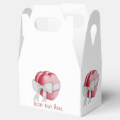 Rode harten gebonden met wit lint voor bruiloften bedankdoosjes (Geopend)