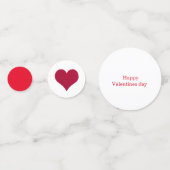 Rode harten gelukkige valentijnsdag confetti (Voorkanten)