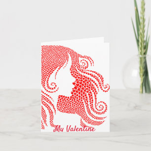 Rode Harten Gelukkige Valentijnsdag Kaart