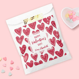 Rode Harten Gelukkige Valentijnsdag Kinderen Klasl Bedankzakje