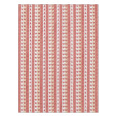 Rode harten, geruit, Kerstbomen Landelijk Tafelkleed (Voorkant)