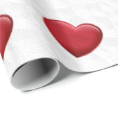 Rode harten grijs Pop kunst liefde wrapping papier (Rol Hoek)