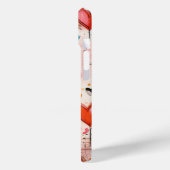 Rode harten grillige liefde patroon monogram Case-Mate iPhone case (Achterkant / Links)