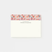 Rode harten grillige liefde patroon post-it® notes (Voorkant)