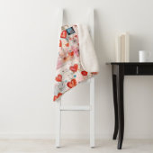 Rode harten grillige liefde patroon sherpa deken (In situ)