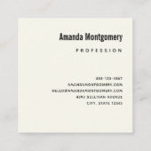 Rode harten grillige liefde patroon vierkante visitekaartje (Achterkant)