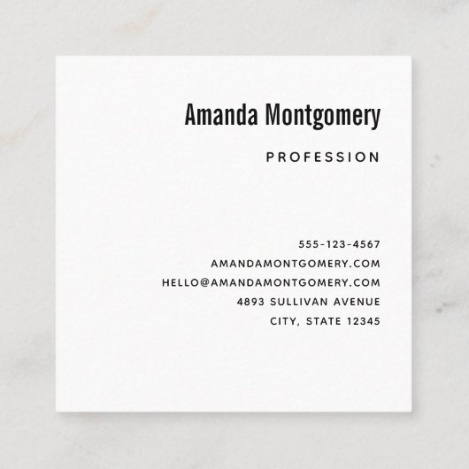 Rode harten grillige liefde patroon vierkante visitekaartje (Achterkant)