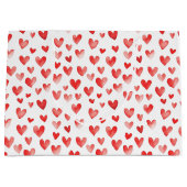 Rode harten groot cadeauzakje (Voorkant)