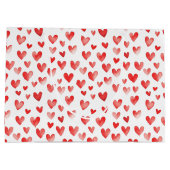 Rode harten groot cadeauzakje (Achterkant)