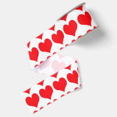 Rode Harten Grosgrain Lint (Achterkant)