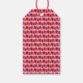 Rode harten, harten, wit, rood, Valentijnsdag, l Cadeaulabel (Voorkant)