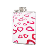 Rode harten heupfles (Links)