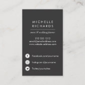 Rode harten | Icons voor professionele sociale med Visitekaartje (Achterkant)