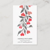 Rode harten | Icons voor professionele sociale med Visitekaartje (Voorkant)