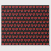Rode harten Inpakpapier liefde valentijnsdag (Vlak)