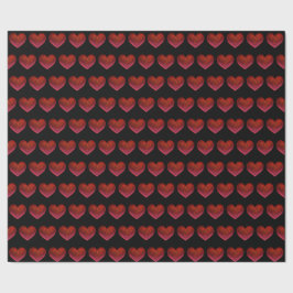 Rode harten Inpakpapier liefde valentijnsdag