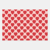 Rode harten inpakpapier vel (Voorkant)