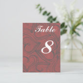 Rode harten Kaarten voor weddenschappen Briefkaart (Staand voorkant)