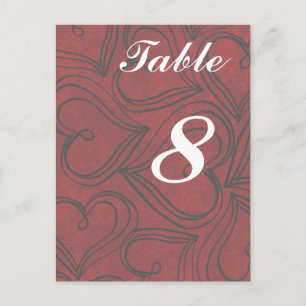 Rode harten Kaarten voor weddenschappen Briefkaart