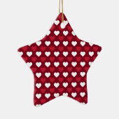 Rode harten keramisch ornament (Rechts)