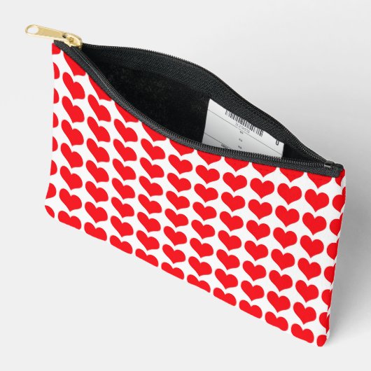 Rode Harten Klein Etui (Open)