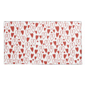 Rode harten kussensloop (Achterkant)