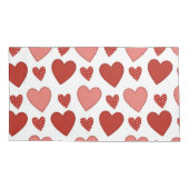 Rode harten kussensloop (Achterkant)