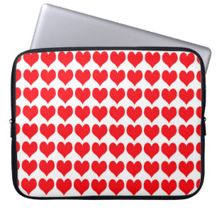 Rode harten laptop sleeve