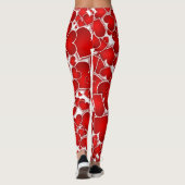 Rode harten Leggings (Achterkant)