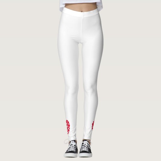 Rode harten, leggings (Voorkant)