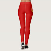 Rode harten leggings (Achterkant)