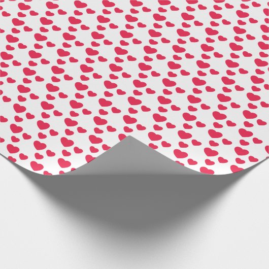 Rode Harten, Liefde, Bruiloft, Valentijn, Liefje Cadeaupapier (Hoek)