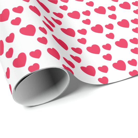 Rode Harten, Liefde, Bruiloft, Valentijn, Liefje Cadeaupapier (Rol Hoek)