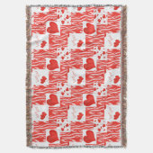 Rode harten, liefde. deken (Voorkant Verticaal)