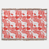 Rode harten, liefde. deken (Voorkant)