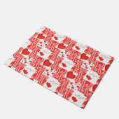 Rode harten, liefde. deurmat (Schuin)