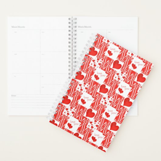Rode harten, liefde. planner (Display)