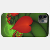 Rode harten limoen groen moderne Abstracte fractal Case-Mate iPhone Case (Achterkant (horizontaal))