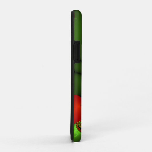 Rode harten limoen groen moderne Abstracte fractal Case-Mate iPhone Case (Achterkant/rechts)