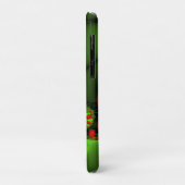 Rode harten limoen groen moderne Abstracte fractal Case-Mate iPhone Case (Achterkant/links)