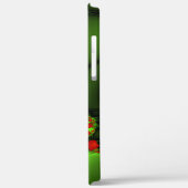 Rode harten limoen groen moderne Abstracte fractal Case-Mate iPhone Case (Achterkant / Links)