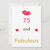 Rode harten lippen 75 en FABULOUS Feestdagenkaart (Voorkant)