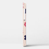 Rode harten, lippen, madeliefjes patroon. Case-Mate iPhone case (Achterkant / Links)