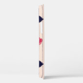 Rode harten, lippen, madeliefjes patroon. Case-Mate iPhone case (Achterkant / Rechts)