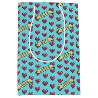 Rode harten met liefde op Valentijnsdag 80s Retro Medium Cadeauzakje
