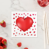 Rode harten moderne simpele liefde voor Valentijn Servet (Insitu)